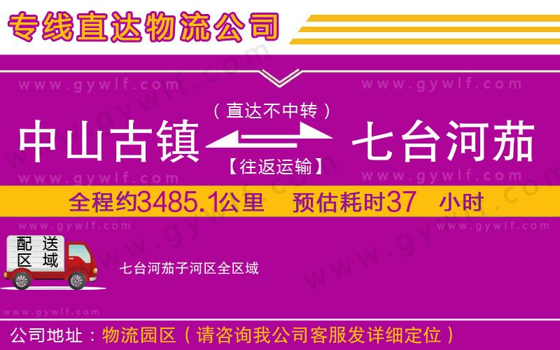 中山古鎮(zhèn)到七臺河茄子河區(qū)物流公司