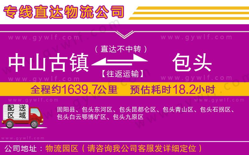 中山古鎮(zhèn)到包頭物流公司