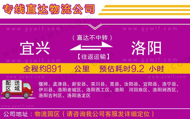 宜興到洛陽(yáng)物流公司