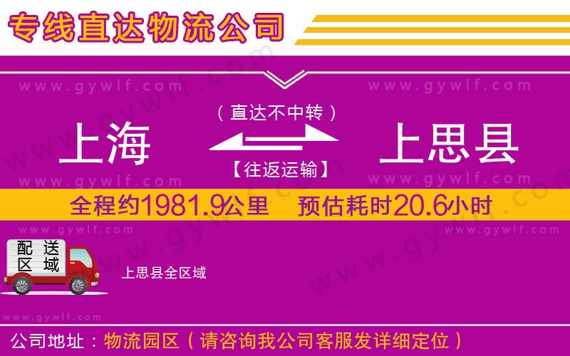 上海到上思縣貨運(yùn)公司