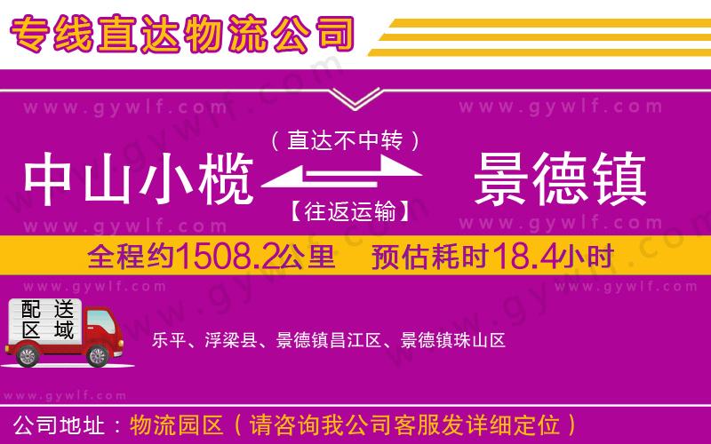 中山小欖到景德鎮(zhèn)物流公司