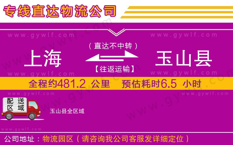 上海到玉山縣貨運(yùn)專線