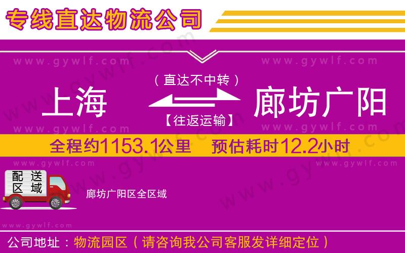 上海到廊坊廣陽(yáng)區(qū)貨運(yùn)專(zhuān)線