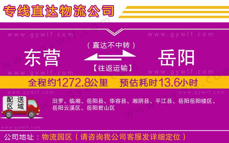 東營(yíng)到岳陽(yáng)物流公司