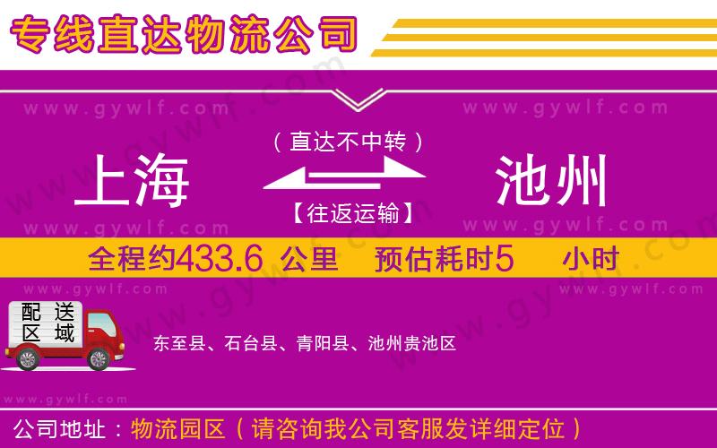 上海到池州貨運(yùn)專線