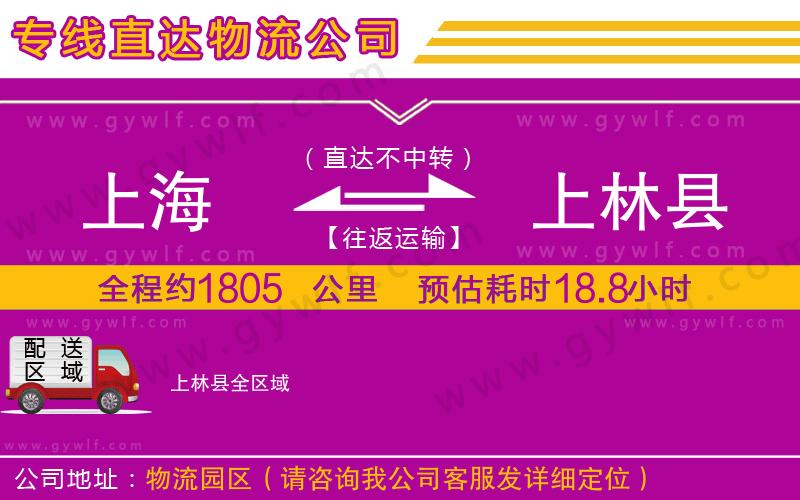 上海到上林縣貨運(yùn)公司