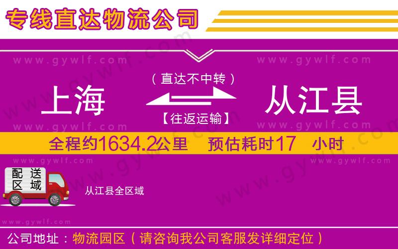 上海到從江縣貨運(yùn)專(zhuān)線