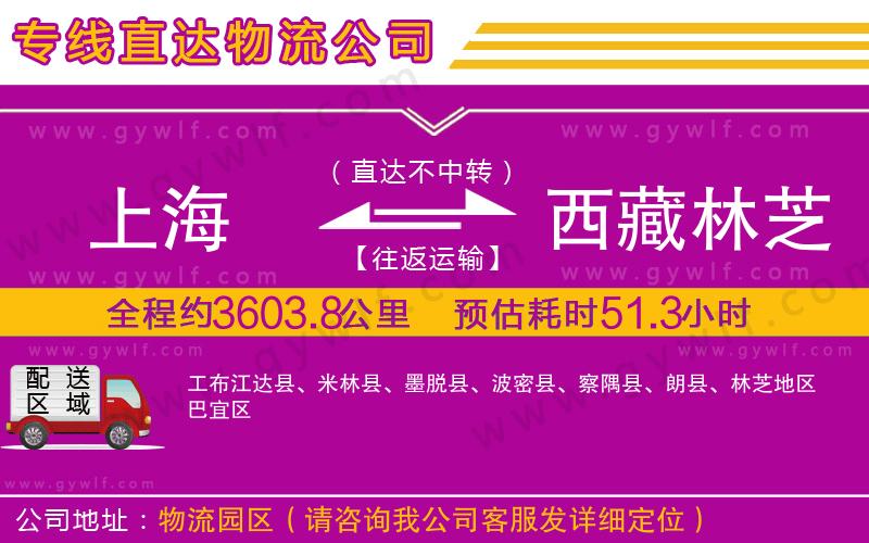 上海到西藏林芝地區(qū)貨運專線