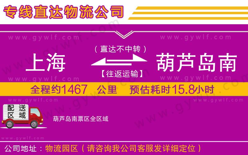 上海到葫蘆島南票區(qū)貨運專線