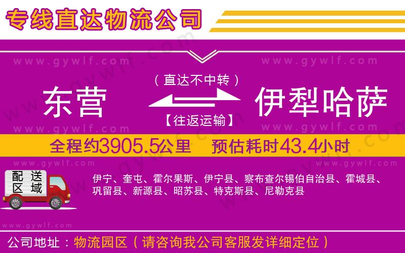 東營(yíng)到伊犁哈薩克自治州物流公司