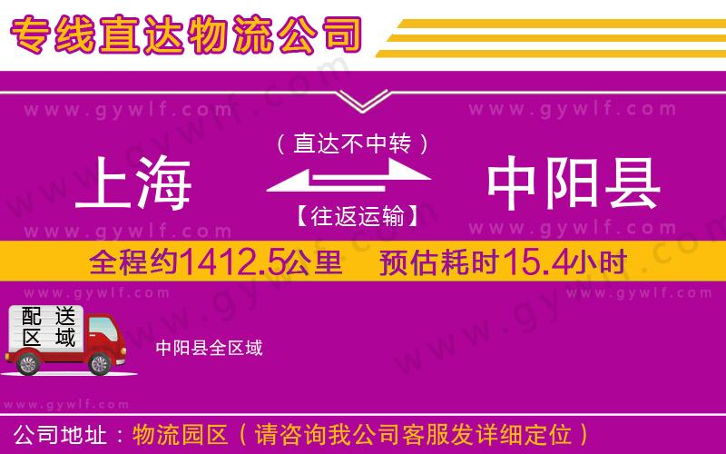 上海到中陽縣貨運(yùn)專線