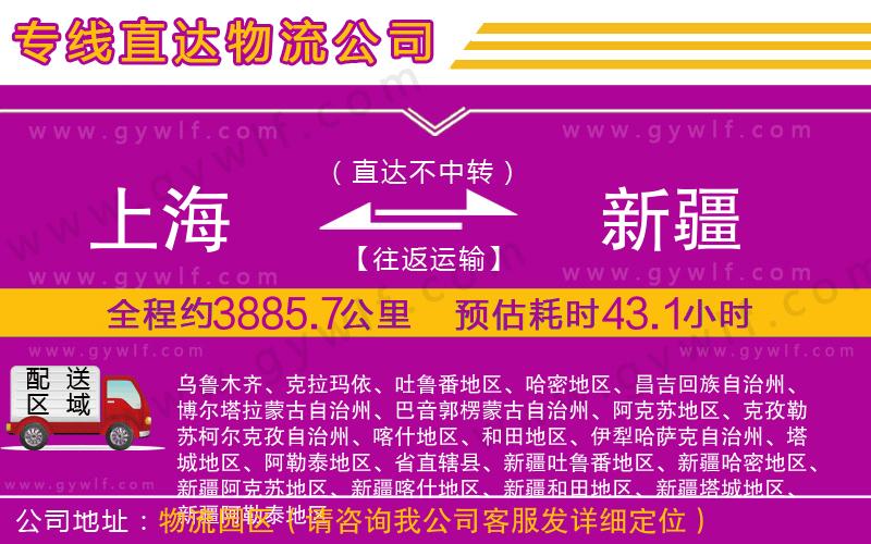 上海到新疆物流專線