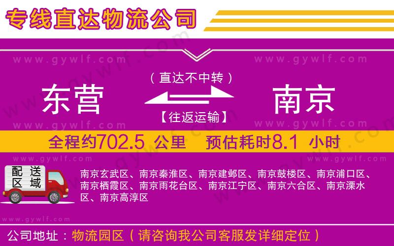 東營到南京物流公司