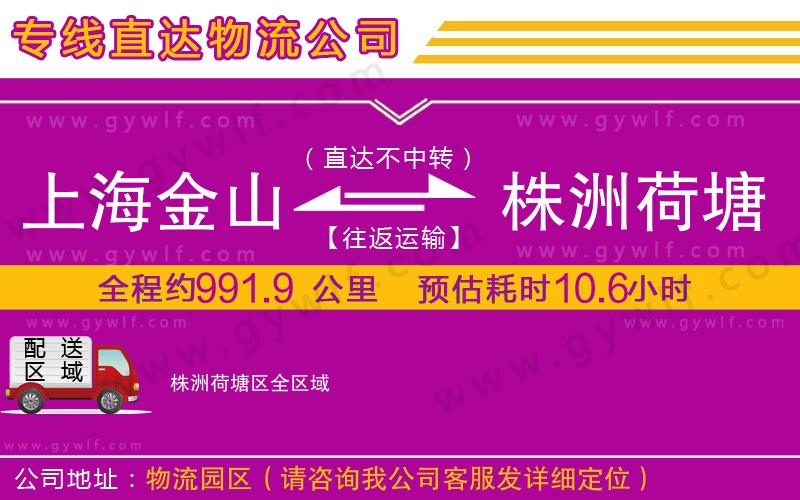 上海金山區(qū)到株洲荷塘區(qū)物流公司