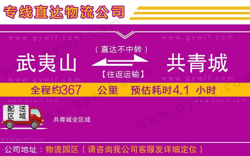 武夷山到共青城物流公司