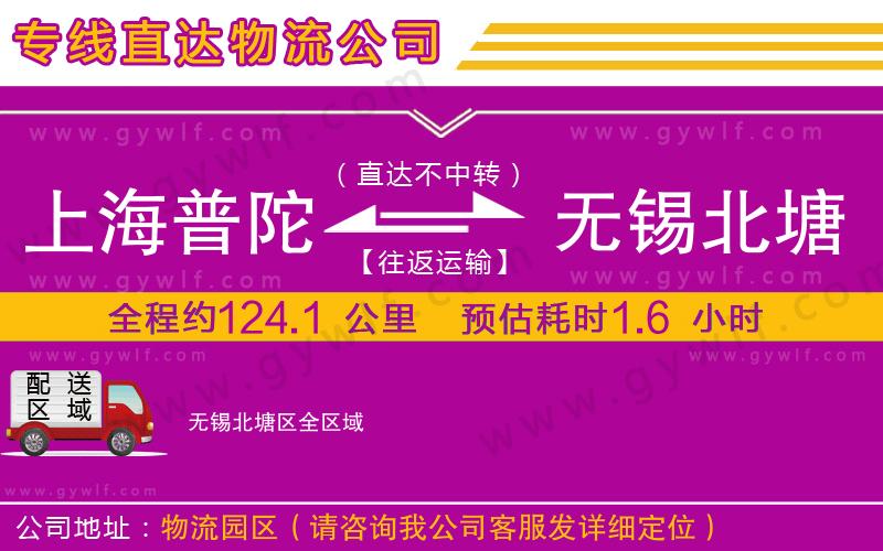 上海普陀區(qū)到無錫北塘區(qū)物流公司