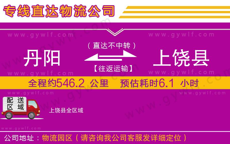 丹陽到上饒縣物流公司