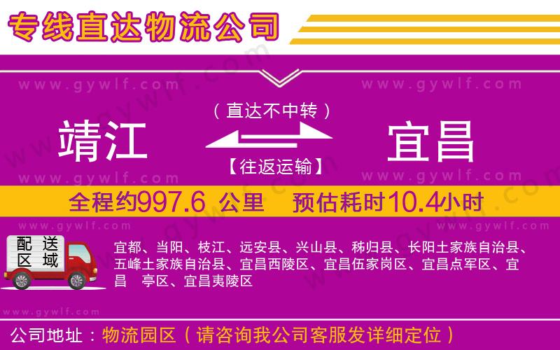 靖江到宜昌物流公司