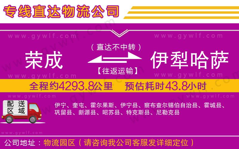 榮成到伊犁哈薩克自治州物流公司