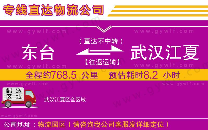 東臺到武漢江夏區(qū)物流公司