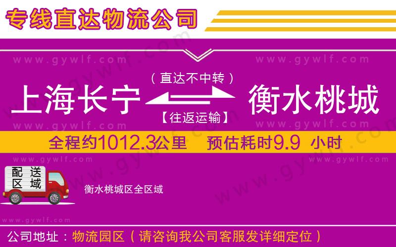 上海長寧區(qū)到衡水桃城區(qū)物流公司