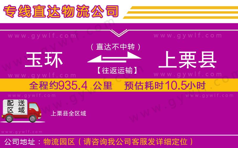 玉環(huán)到上栗縣物流公司