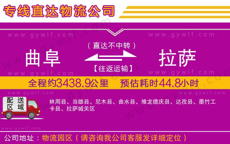 曲阜到拉薩物流公司