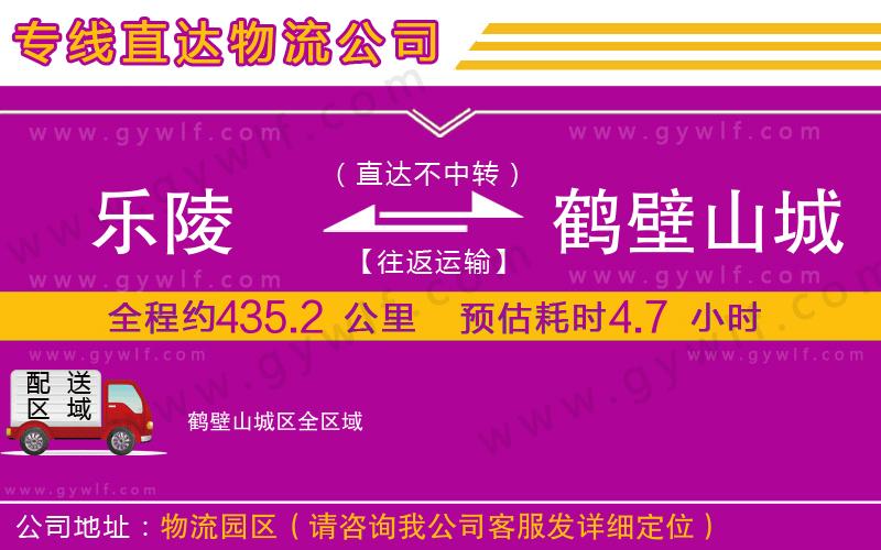 樂陵到鶴壁山城區(qū)物流公司